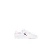 Heart Bird White Pink Sneakers