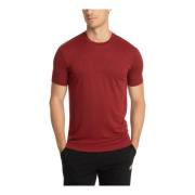 Ensfarvet Logo Broderet T-shirt