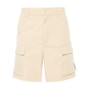 Afslappet pasform polyester twill shorts