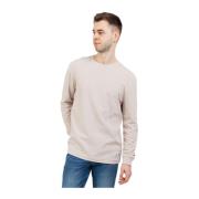 Beige Longsleeve Regular Fit Round Neck