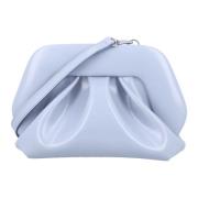 Elegant Dusty Blue Vegan Fabric Clutch