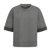 Boxy Silhuet Kortærmet Sweatshirt