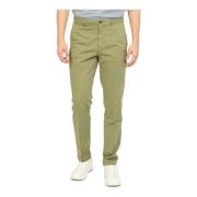 Grøn Chino Bukser Slim Fit