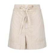 Sand Denim Shorts med Lommer INTEGRATION TEST