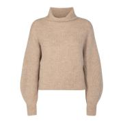 Elegant Alpaca Wool Cropped Sweater