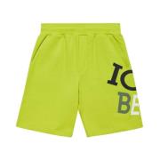 Logo Shorts Sort Fleece Bomuld