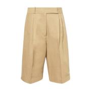 Kort Bomuld Linned Bermuda Shorts