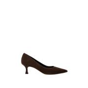 Suede Pointed Pump Espresso