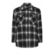 Oversize Skjorte Blazer Check