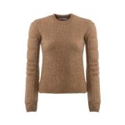 Kamel Mohair Sweater Rund Hals