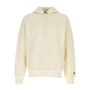 Ivory Hooded Chase Sweatshirt