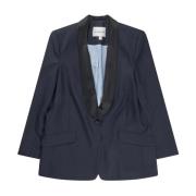 Elegant blazer med dyb v-udskæring