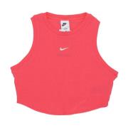 Rib Crop Tank i Aster Pink