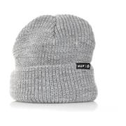 Grå Heather Ribstrikket Beanie Hat