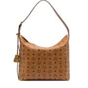 Monogram Hobo Taske med Guld Charme