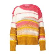 Farverig Alpaka Uld Sweater