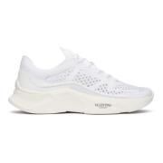 Hvide Mesh Sneakers 3D Gummi Logo