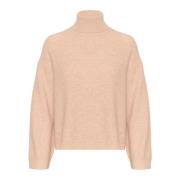 Sljessie Pullover Strik Semolina Melange