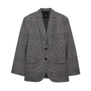 Elegant Glen-Check Blazer