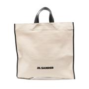 Kanvas Tote Taske Beige