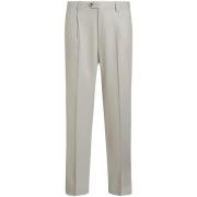 Cropped Pleat Trousers