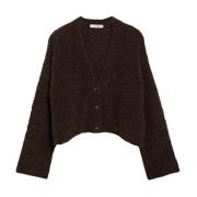 Blød Bouclé V-Hals Cardigan