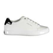 Hvid Nylon Sneaker med Fedt Print