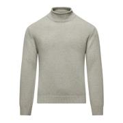 Blød Uld Mock Neck Sweater