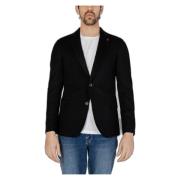 Stilfuld Sort Button-Up Blazer