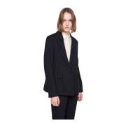 Klassisk Pinstripe Blazer med Revers