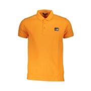 Orange Bomuld Polo Shirt med Logo