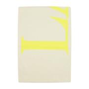 Neon Yellow Logo Wool Scarf