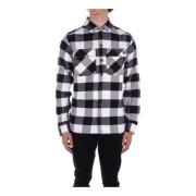 Sort Button-Up Skjorte