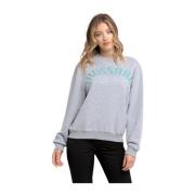 Afslappet Rund Hals Oversized Sweatshirt