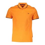 Kortærmet Polo Orange Kontrast Logo