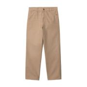 Dusty H Brown Straight Trousers