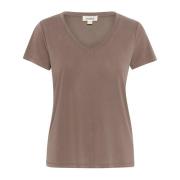 V-Neck Short Sleeve Top Morel