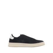 Blå Ruskind Slip-On Sneakers