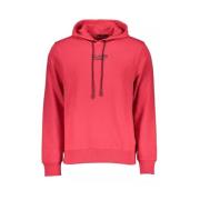 Elegant Pink Hoodie med Logo Print