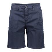 Blå Bermuda Shorts Slim Fit Logo