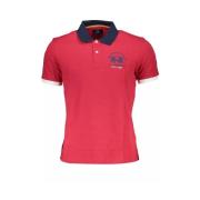 Elegant Pink Bomuld Polo Shirt