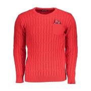 Twisted Crewneck Sweater med Kontrastdetaljer