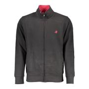 Broderet Zip Polo Sweatshirt