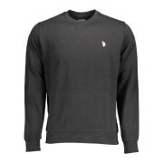 Sort Langærmet Crewneck Sweatshirt