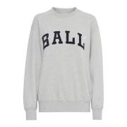 Sporty Deco Sweatshirt Grey Melange