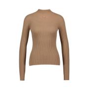 Let Ribstrik Sweater - Bomuld - Brun