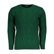 Grøn Twisted Crew Neck Sweater