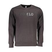 Logo Print Fleece Crewneck Sweatshirt