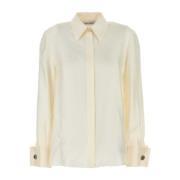 Elegant Ivory Silk Shirt