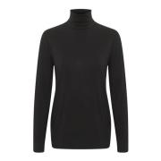 Rollneck Top & T-Shirt Sort